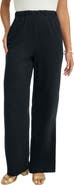 Jessica London Soft Ease Cotton Knit Wide Leg Pant