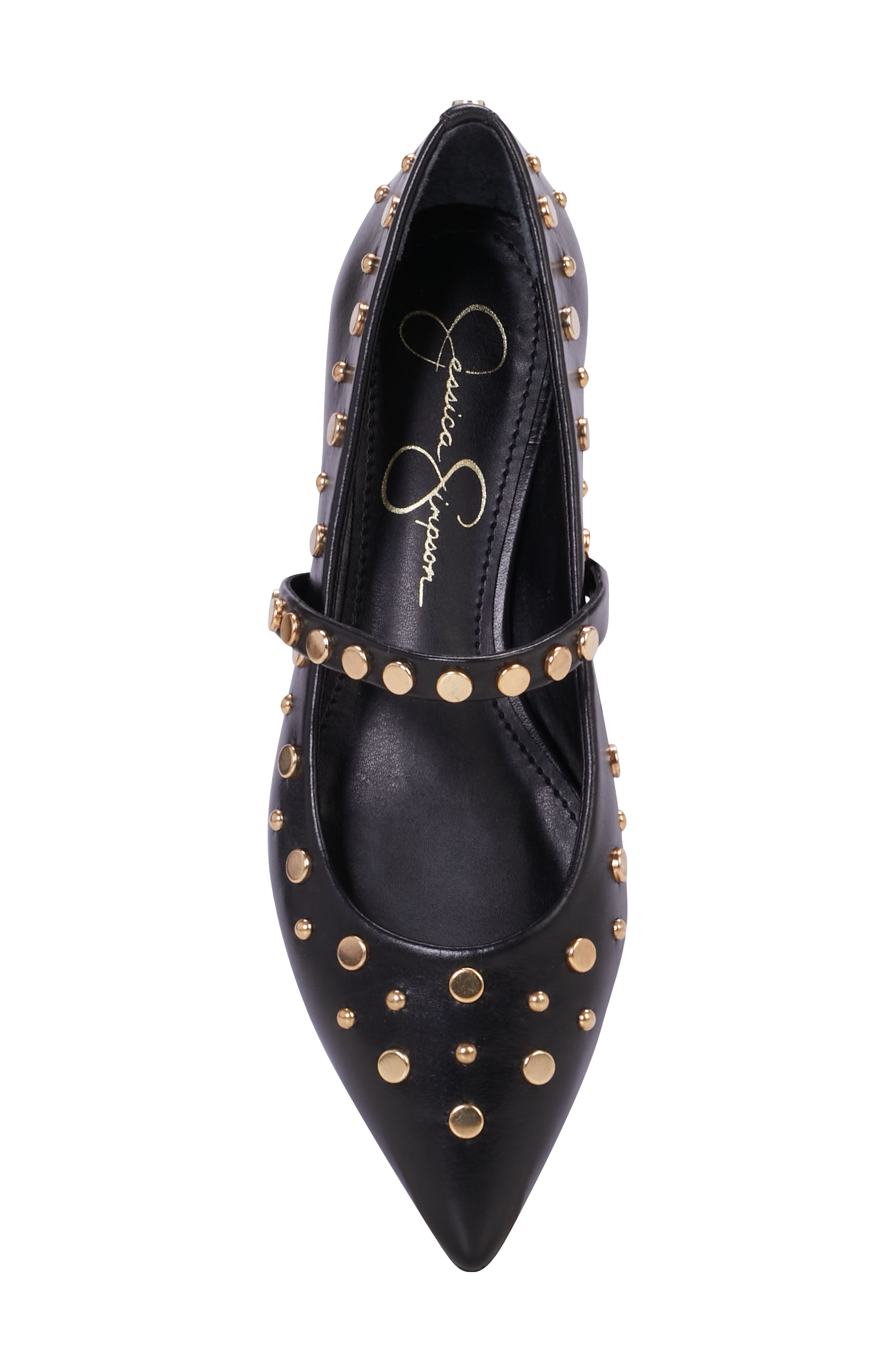 Jessica Simpson Kiann Pointed Toe Flat, Alternate, color, Black