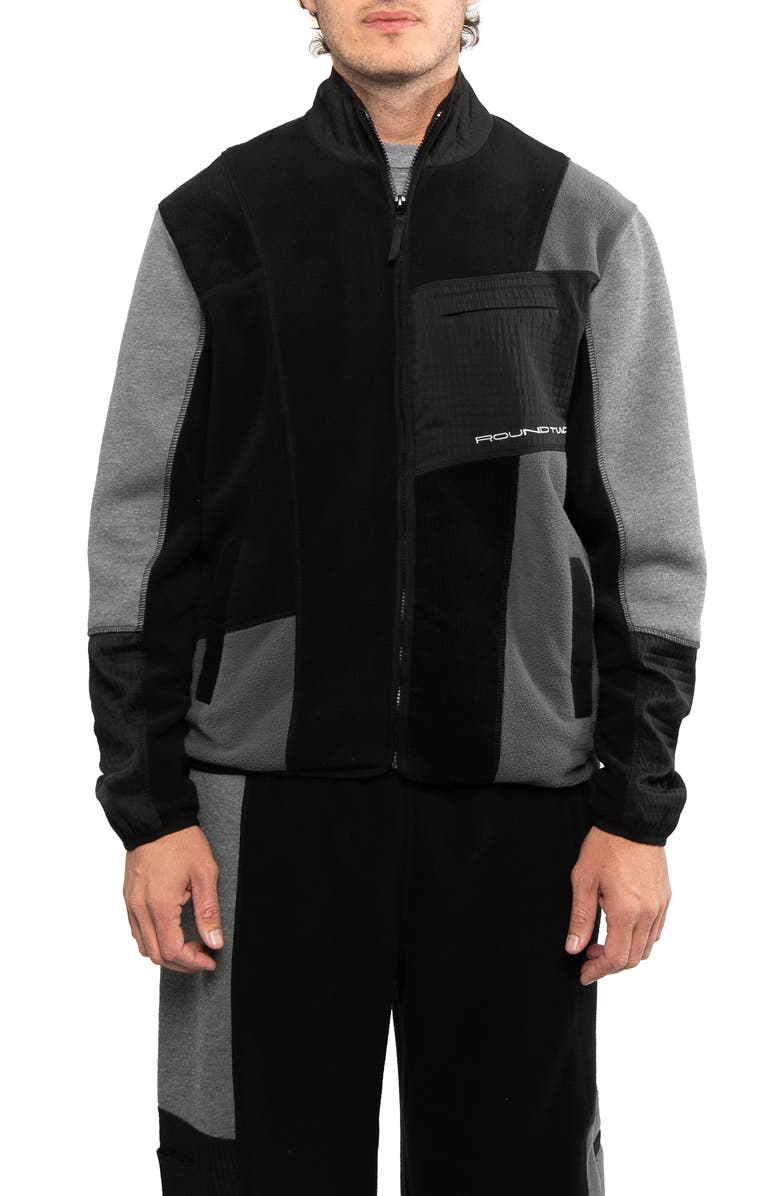 Round Two Tech Fleece Mixed Media Jacket, Main, color, 