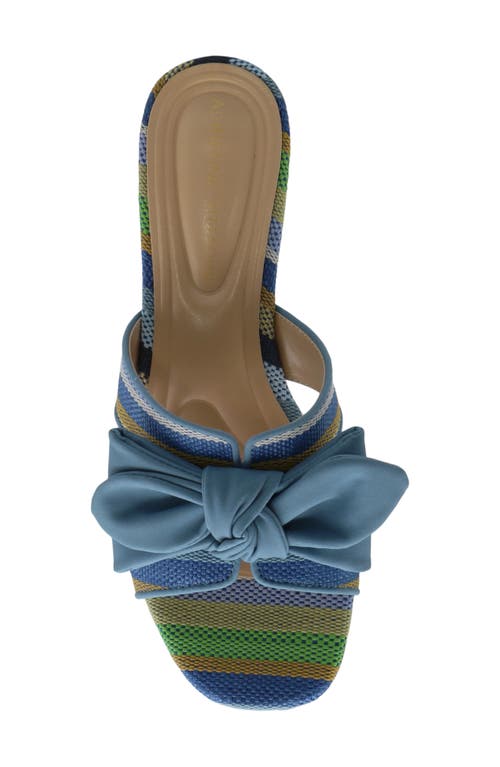 Adrienne Vittadini Arnoldo Slide Sandal In Blue Multi