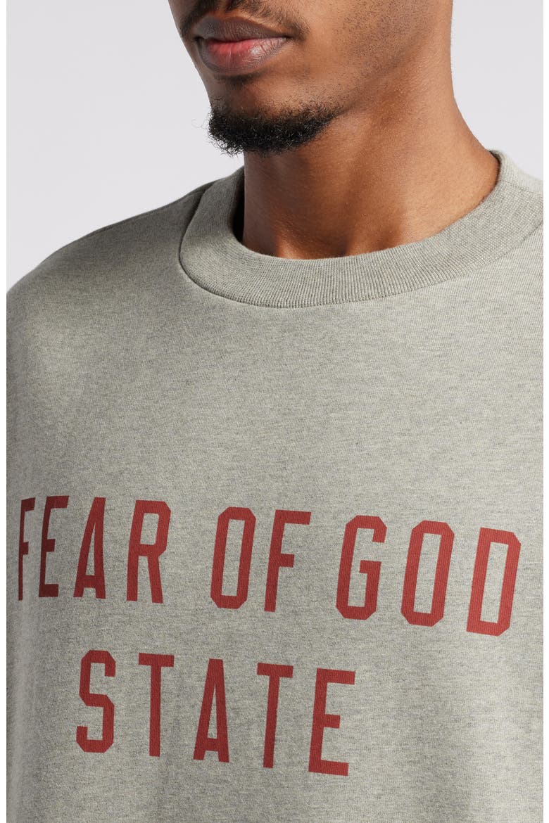 Gender Inclusive State Logo Sweatshirt, Alternate, color, DARK HEATHER