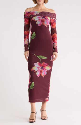 Off Shoulder Maxi Dress