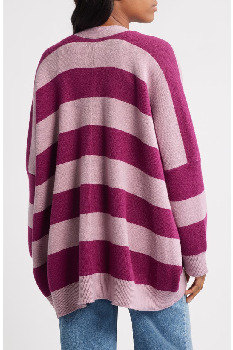 Love You Oversize Cardigan, Alternate, color, BOYSENBERRY/ MAUVE