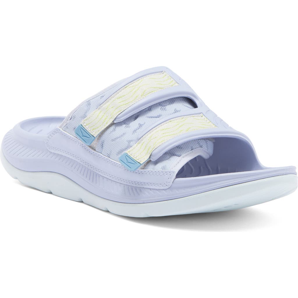 Hoka Gender Inclusive Ora Luxe Slide Sandal In Illusion/dusk