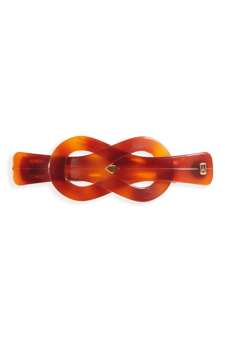 Knotty Barrette, Main, color, TORTOISE BROWN