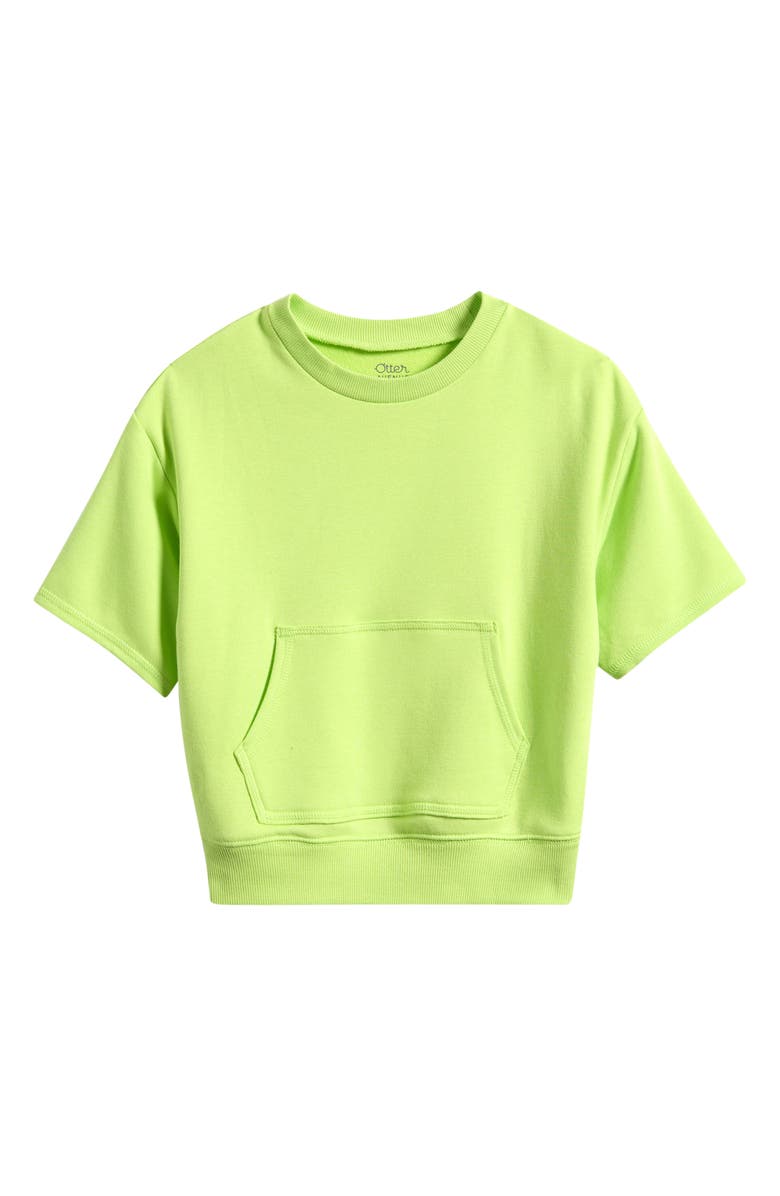 OTTER AVENUE Kids' Wide Sleeve Sweatshirt, Main, color, Lime Time