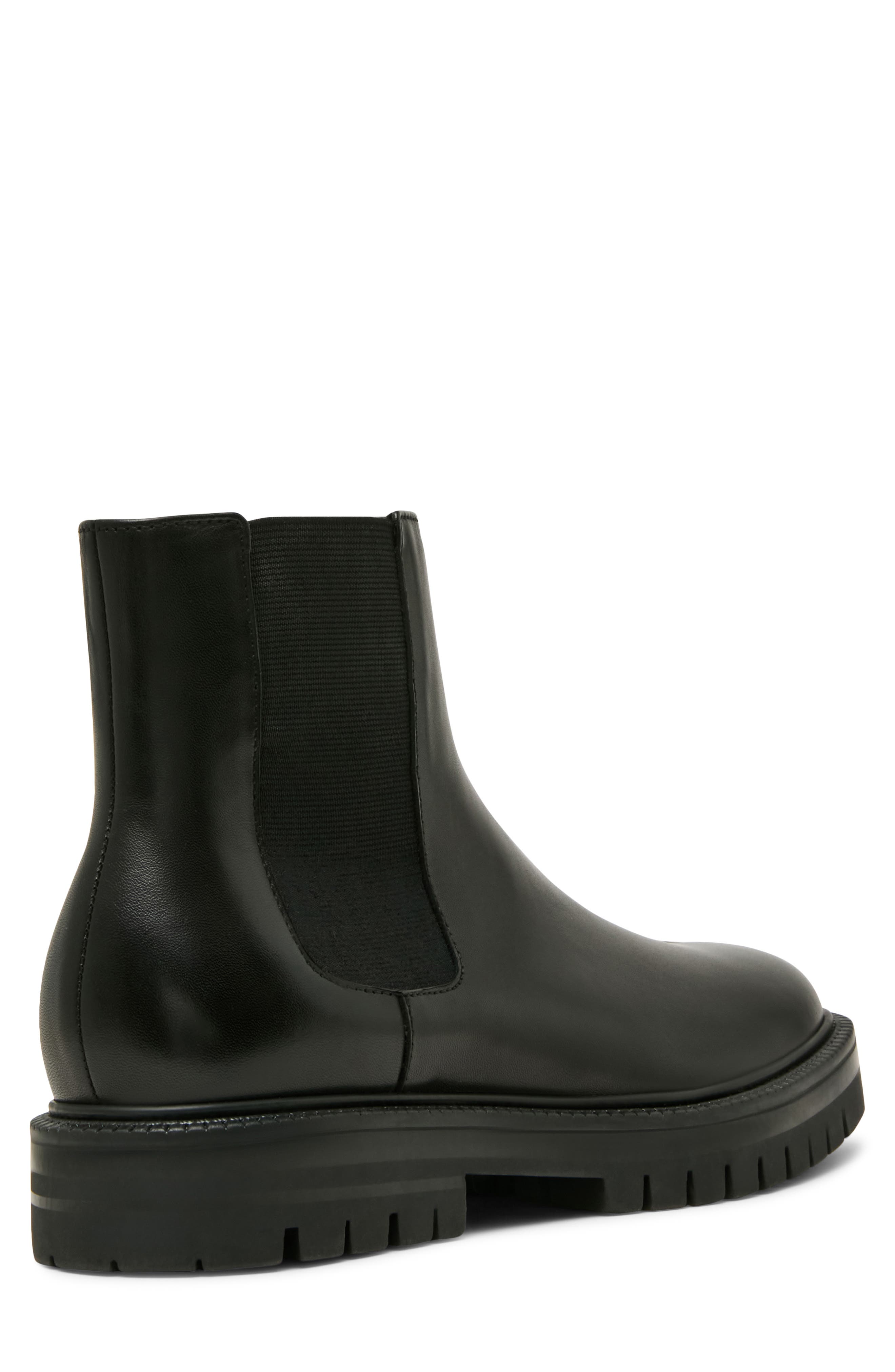 Satori Leather Chelsea Boot, Alternate, color, BLACK LEAT