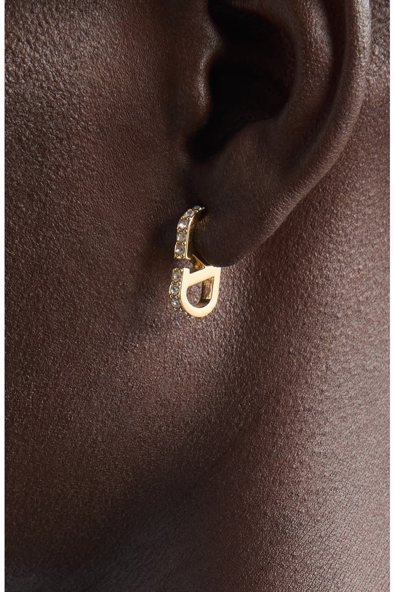 VLOGO Signature Swarovski® Crystal Earrings, Alternate, color, GOLD