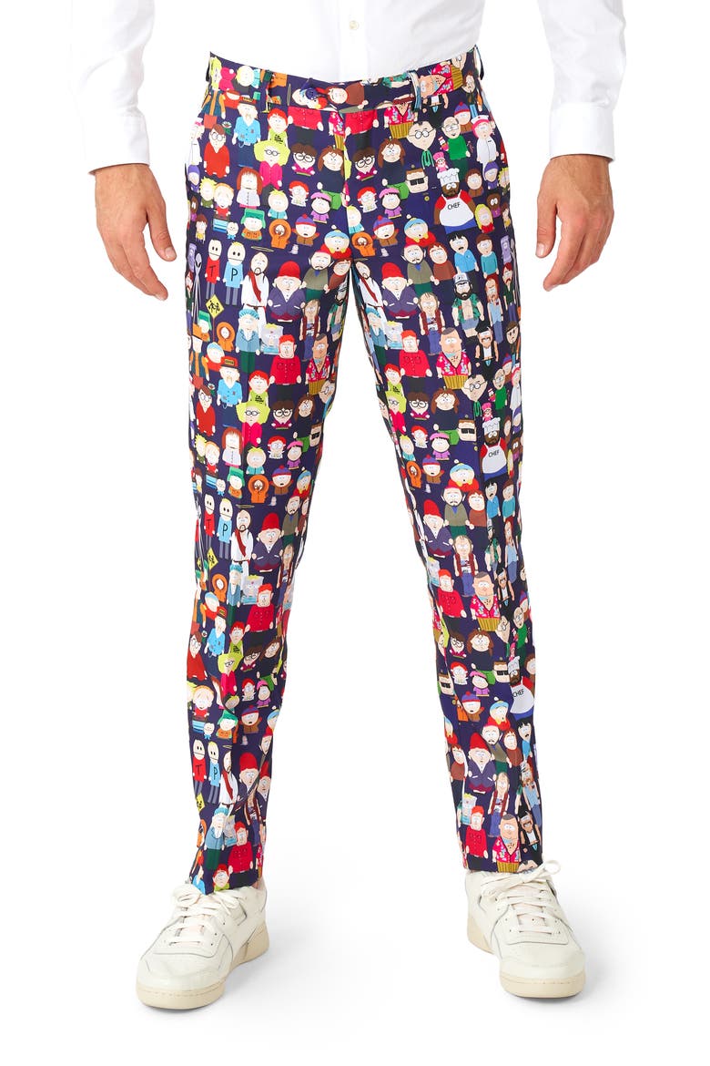 x South Park Slim Fit Two-Piece Suit & Tie Set, Alternate, color, SOUTH PARK