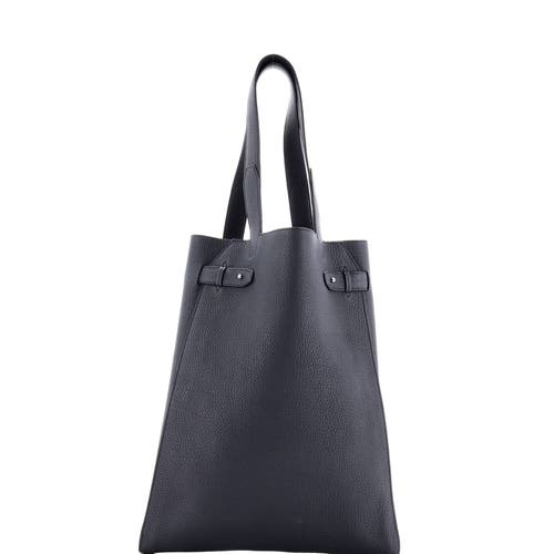 Pre-owned Hermes Hermes Vertige Tote Leather In Blue