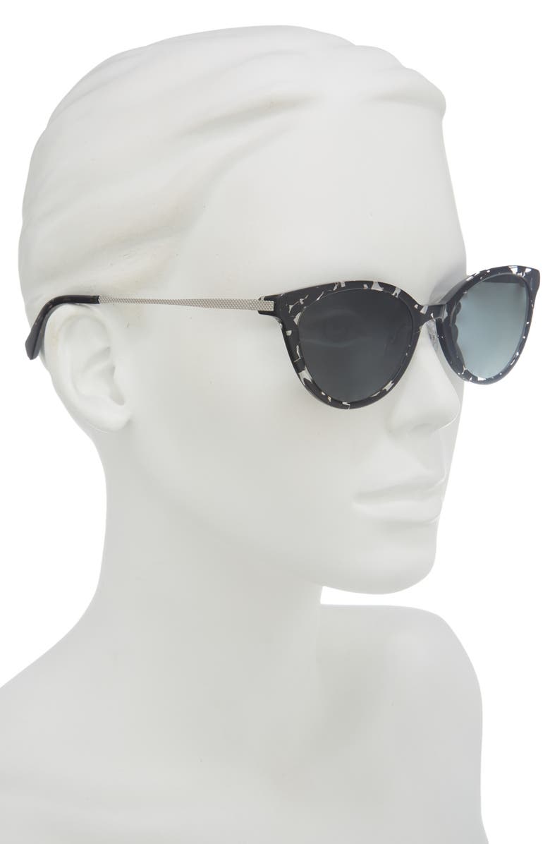 eyebobs Statuette 51mm Polarized Cat Eye Sunglasses, Alternate, color, Black / Crystal Tort / Grey