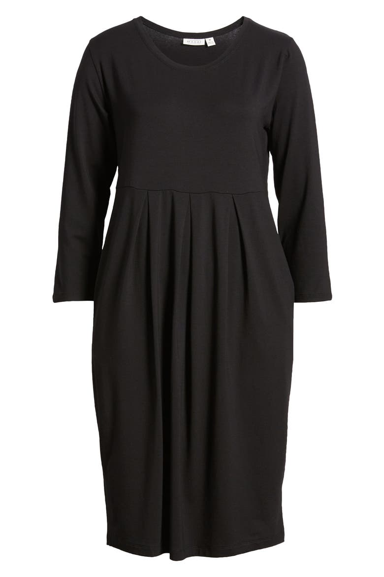 Noma Long Sleeve Jersey Dress, Alternate, color, BLACK