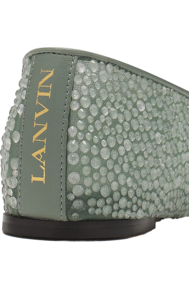 Lanvin Mesh Ballerina With Rhinestones, Alternate, color,