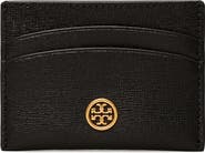 Tory Burch Robinson Leather Card Case | Nordstrom