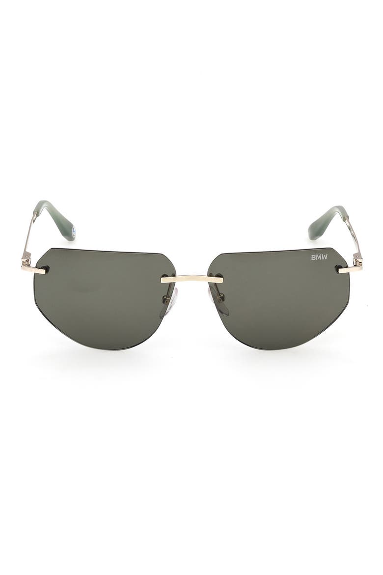 59mm Sunglasses, Main, color, GOLD / GREEN