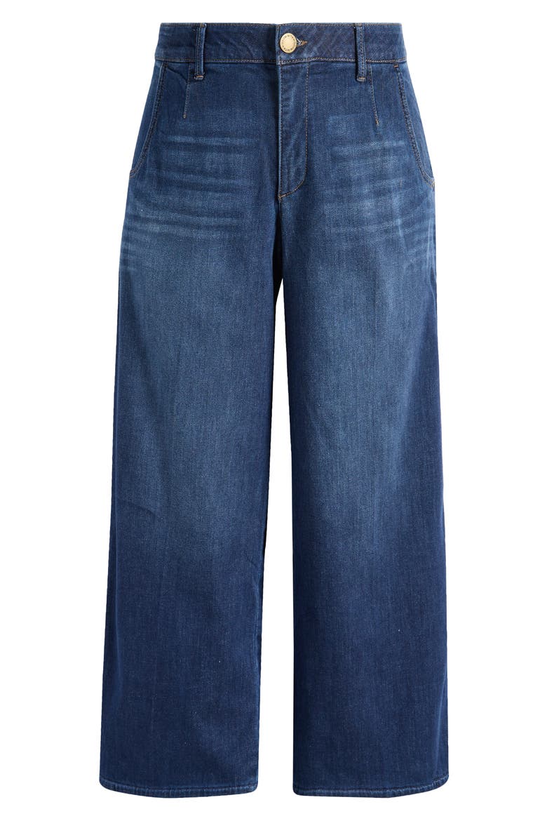 Whitney 'Ab'Solution Skyrise Wide Leg Ankle Jeans, Alternate, color, INDIGO