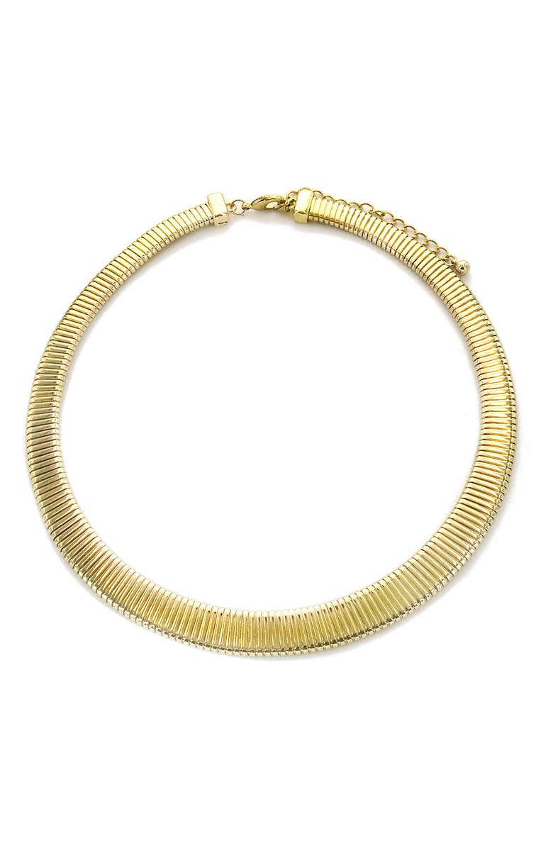 Panacea Omega Chain Flat Collar Necklace, Main, color,