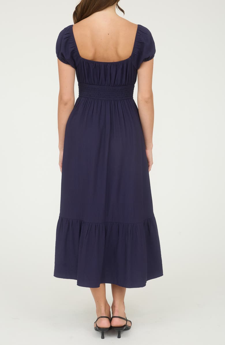 Cap Sleeve Empire Waist Midi Dress