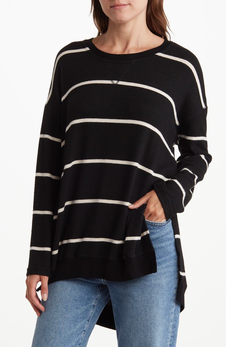 MELLODAY Stripe Double Layer Top, Main, color,