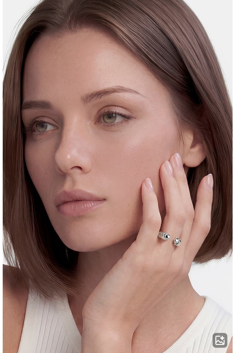 Embrace Sterling Silver Band Ring, Alternate, color, STERLING SILVER