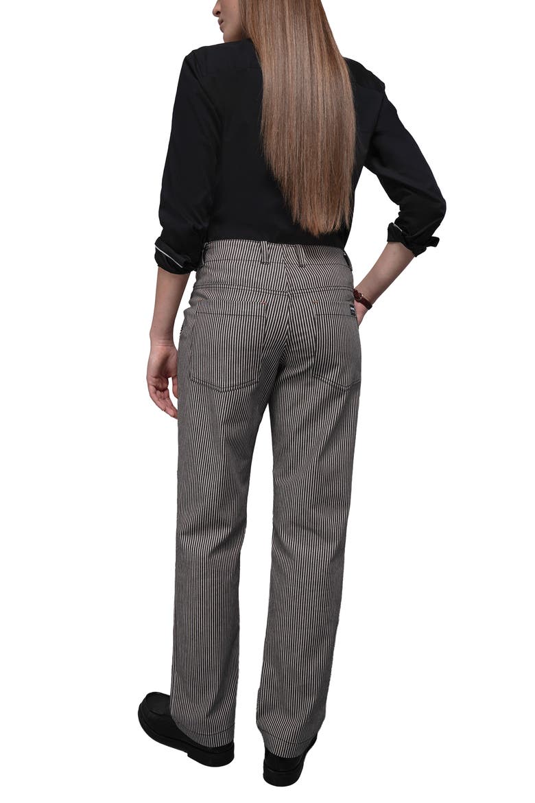 The Essential Railroad Stripe Utility Pant, Alternate, color, MOCHA/WHITE