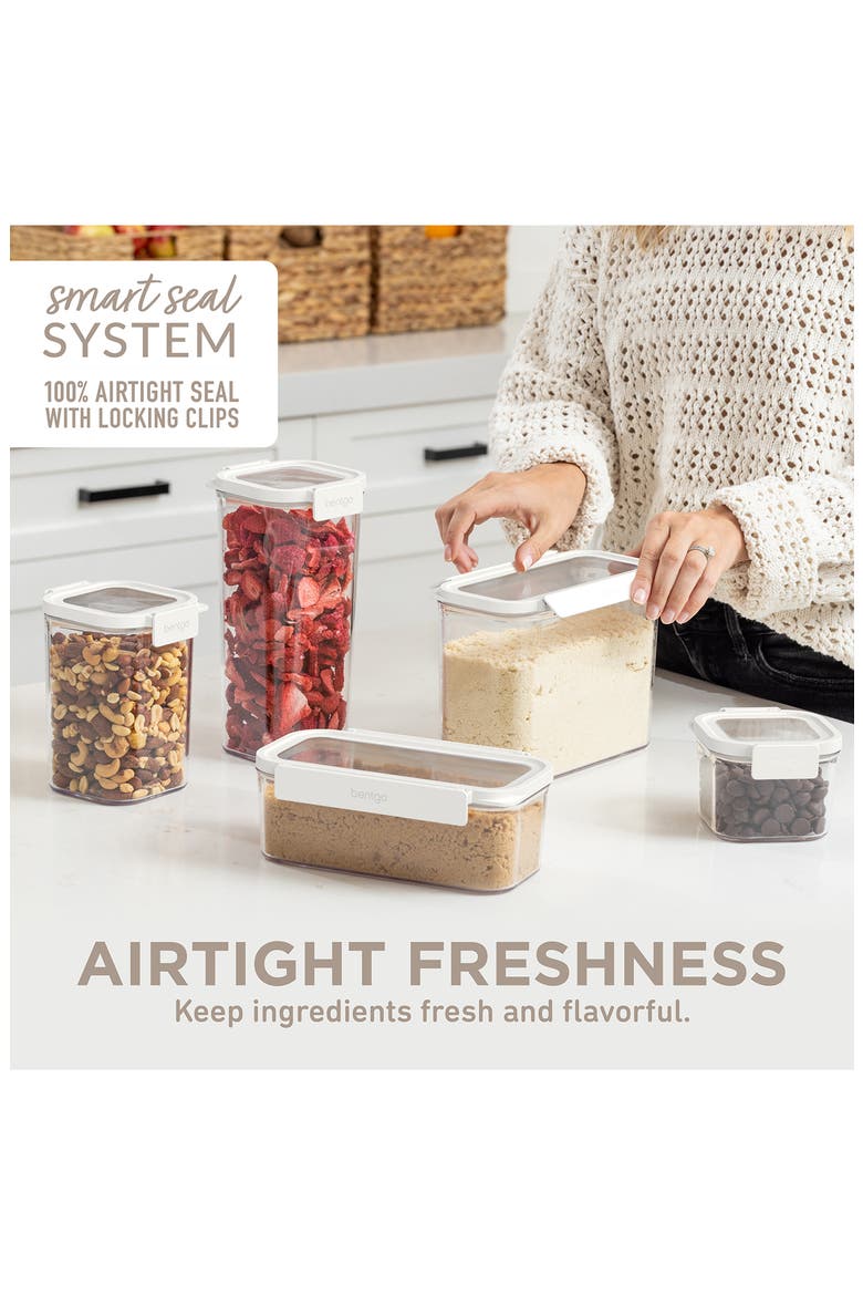 Dry Pantry 4-Piece Food Storage Set, Alternate, color, SNOW