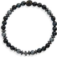 Caputo & Co. Men's Tiger's Eye Grounding Stretch Bracelet