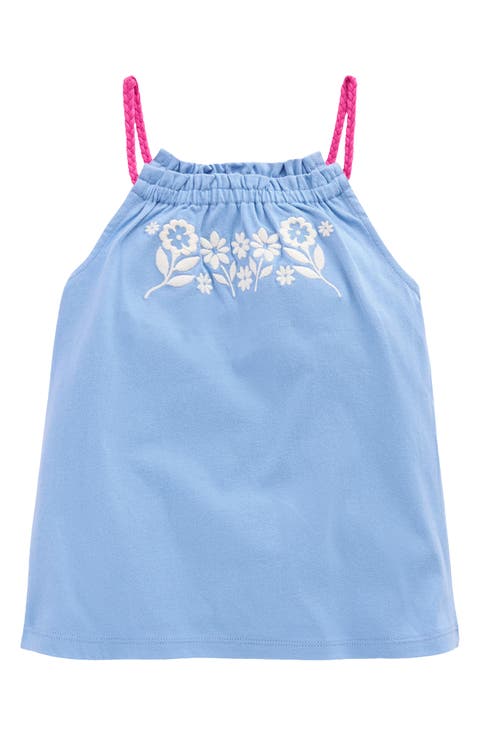 Kids' Floral Embroidered Knit Tank (Toddler, Little Kid & Big Kid)