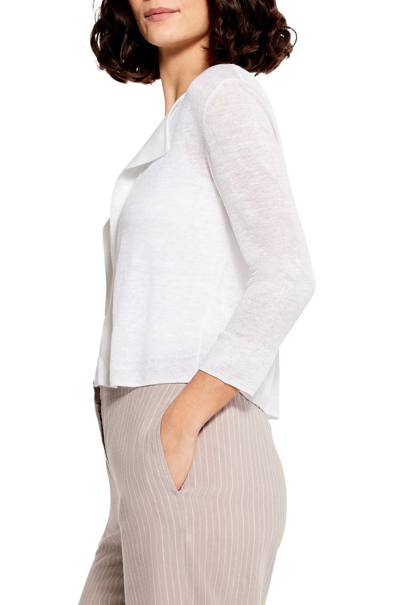 NIC+ZOE Open Front Linen Blend Cardigan, Alternate, color, 