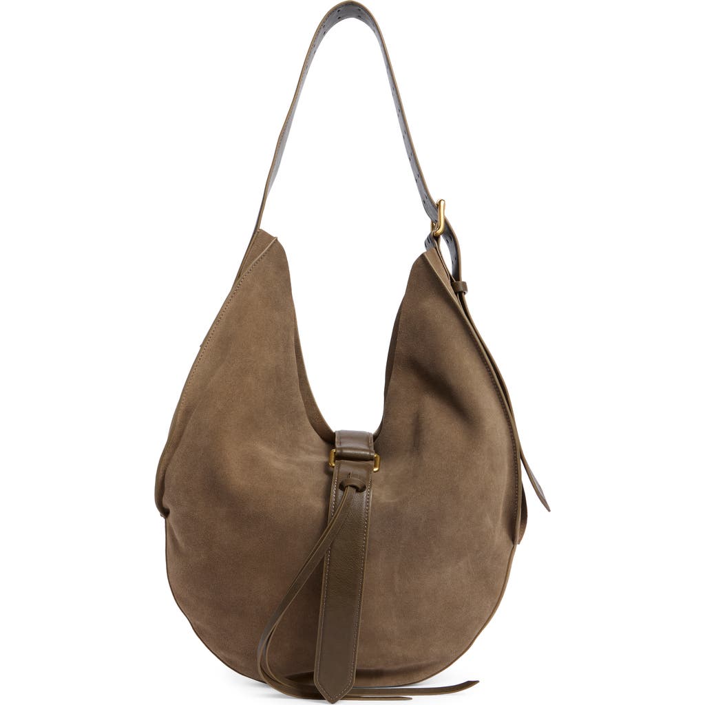 Dolce Vita Oakley Large Suede Hobo Bag in Olive at Nordstrom Rack