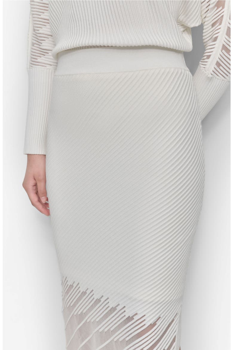 Illusion Rib Sweater Skirt, Alternate, color, IVORY