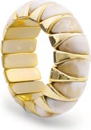 SAACHI Chunky Two-Tone Stretch Bangle