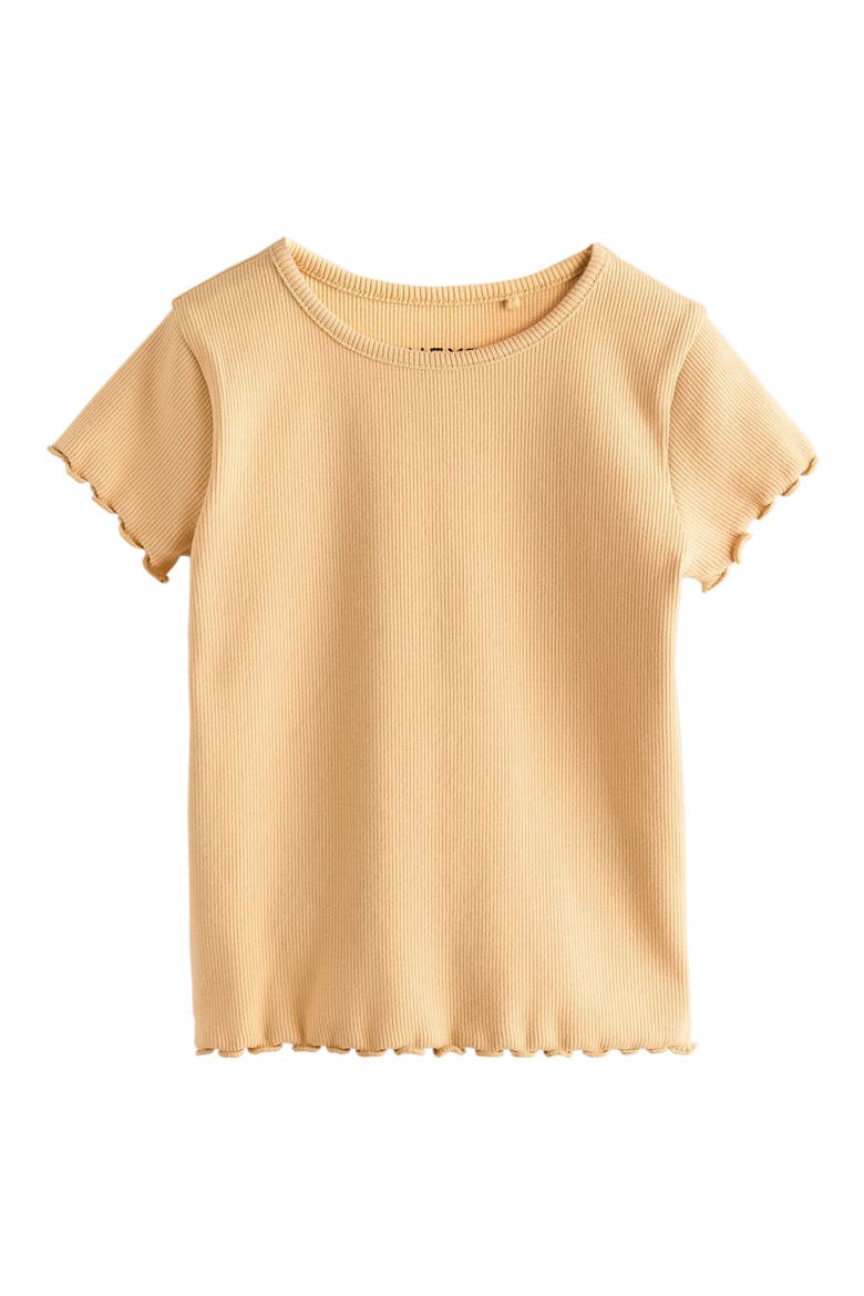 Assorted 5-Pack Rib Stretch Cotton T-Shirts, Alternate, color, NEUTRAL