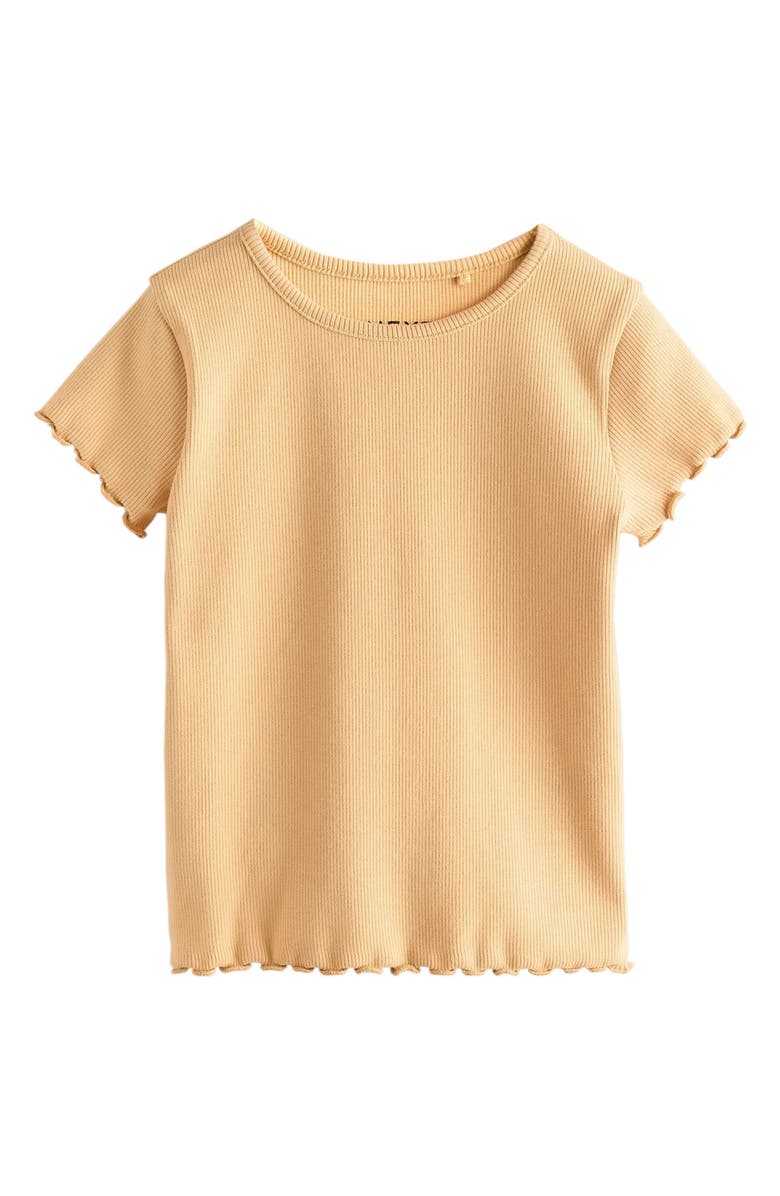 NEXT Assorted 5-Pack Rib Stretch Cotton T-Shirts, Alternate, color, Neutral