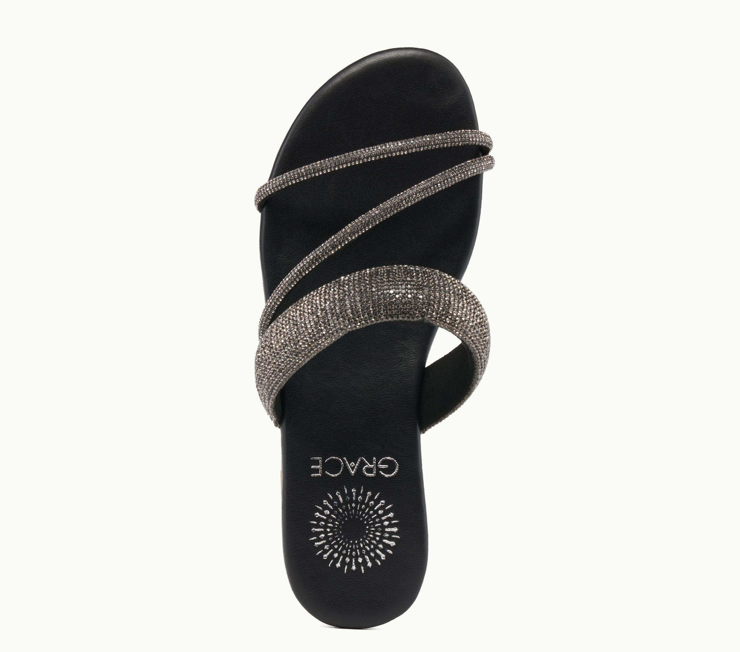 Grace Footwear Santorini Sandal, Alternate, color, Pewter