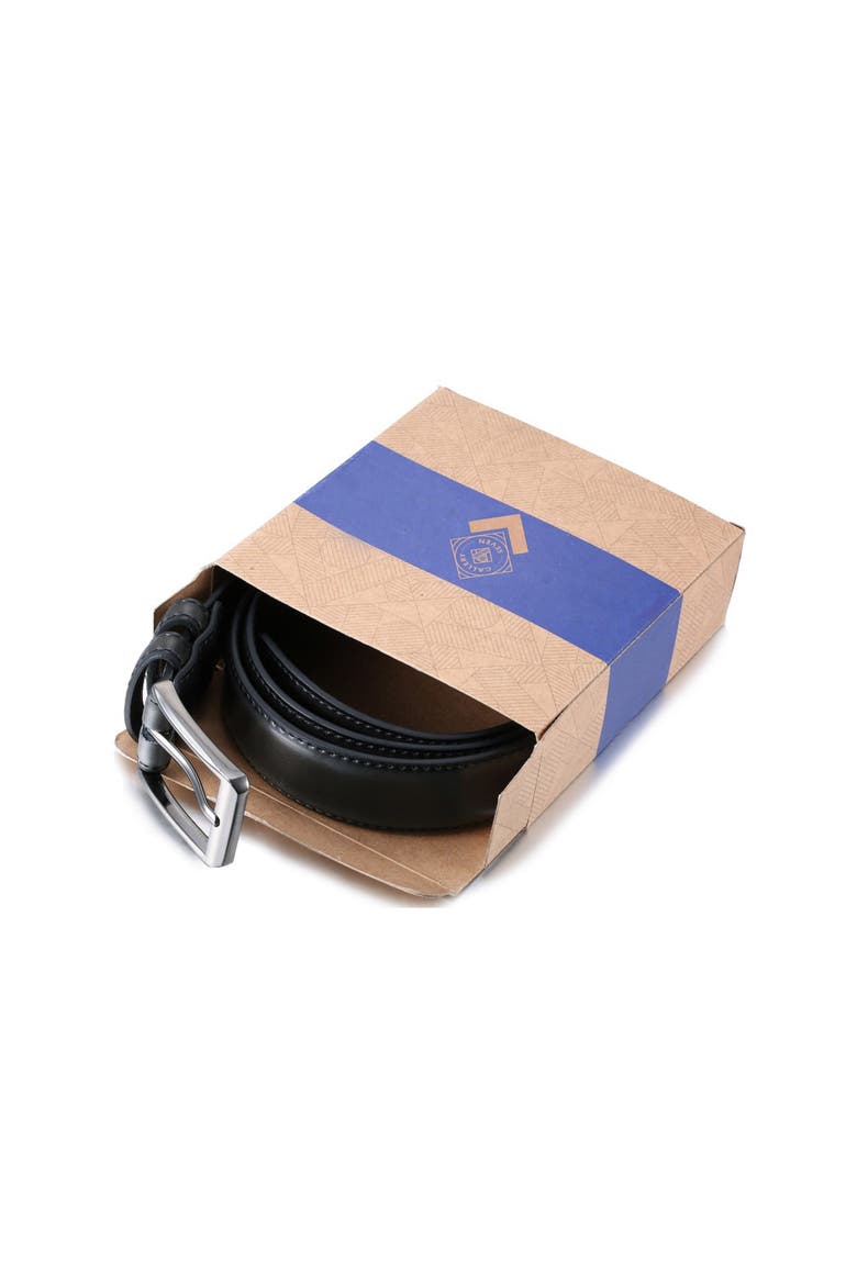Traditional Leather Dress Belt, Alternate, color, Black