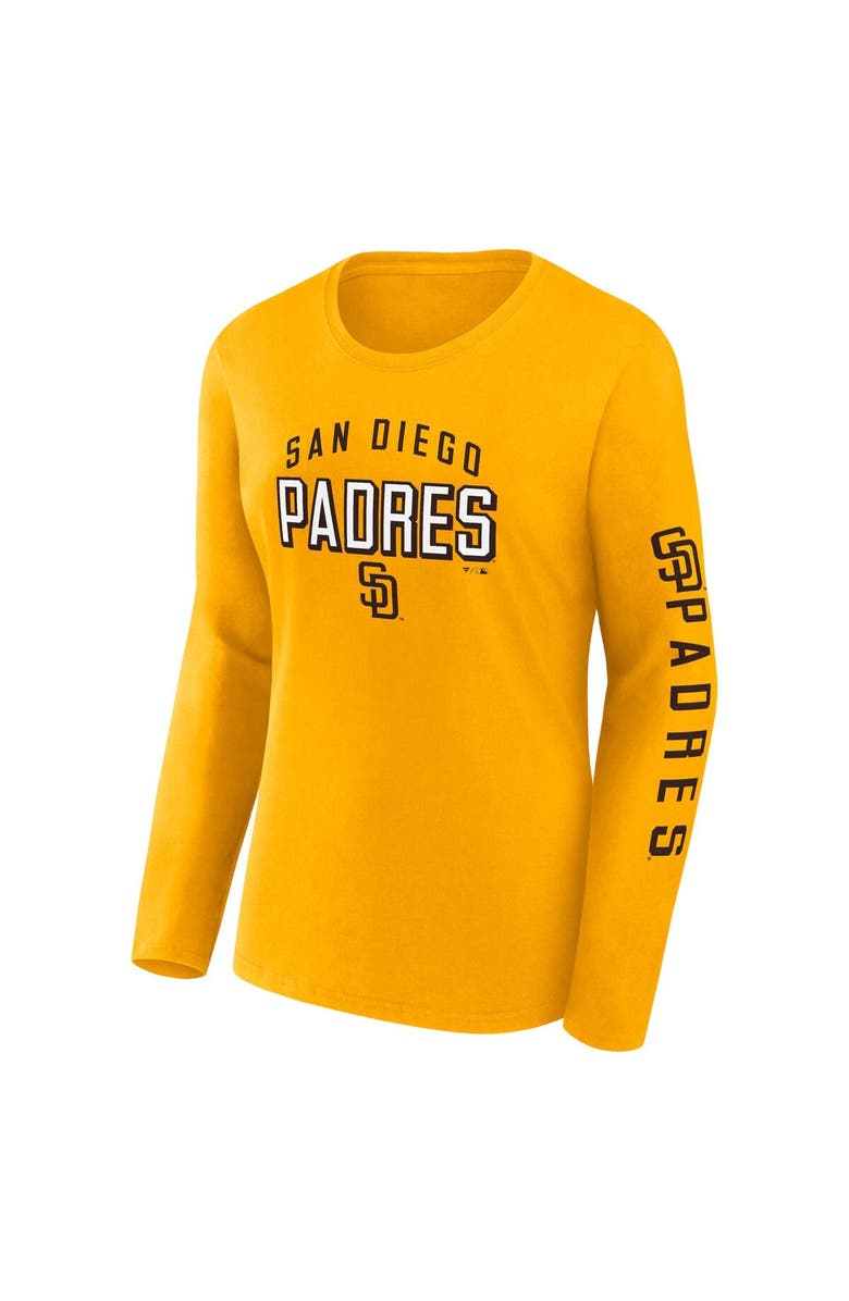 FANATICS Women's Fanatics Branded Gold/Brown San Diego Padres T-Shirt Combo Pack, Alternate, color, 