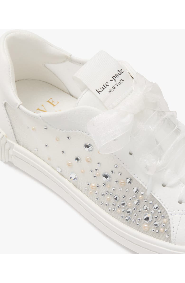 Kate Spade New York tori crystal sneaker, Alternate, color,