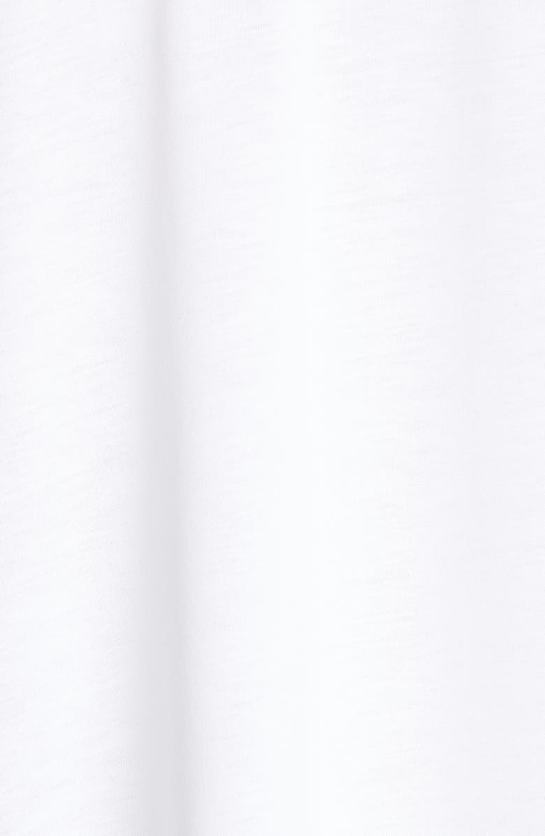 Balmain Flocked Logo Cotton T-Shirt, Alternate, color,