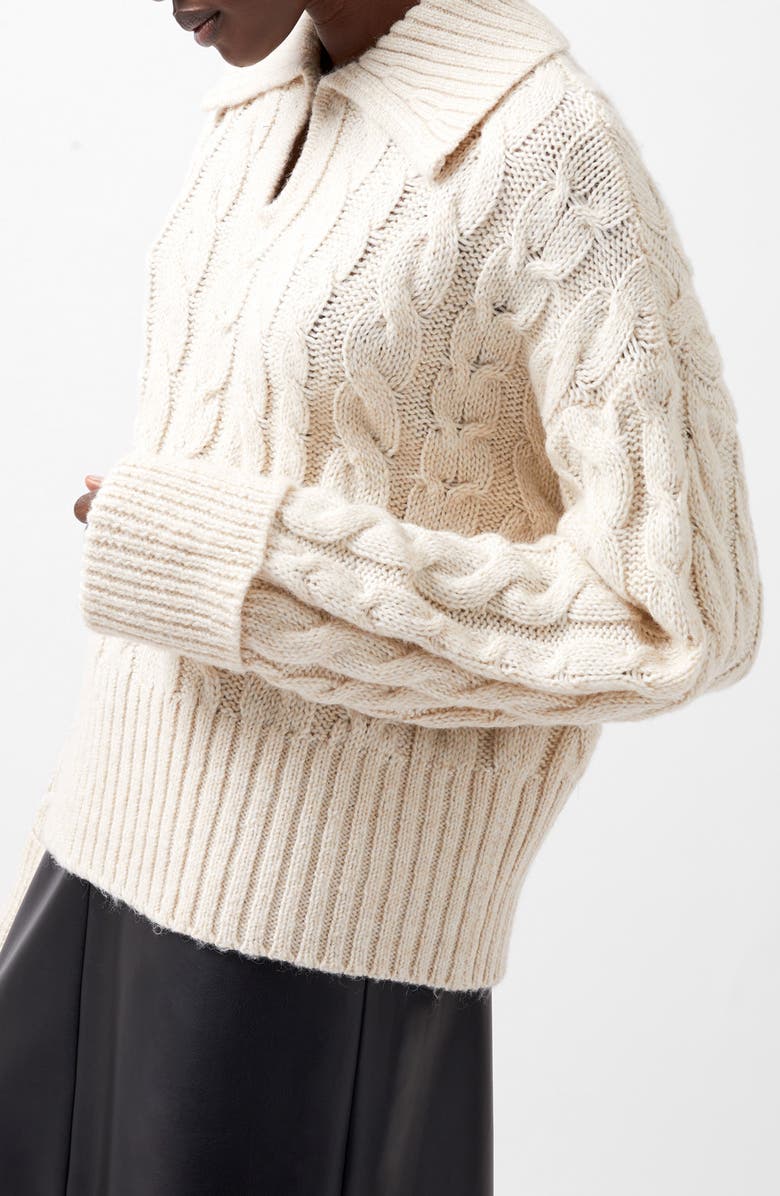 French Connection Kyla Sparkle Sweater, Alternate, color, Porcelain Cream