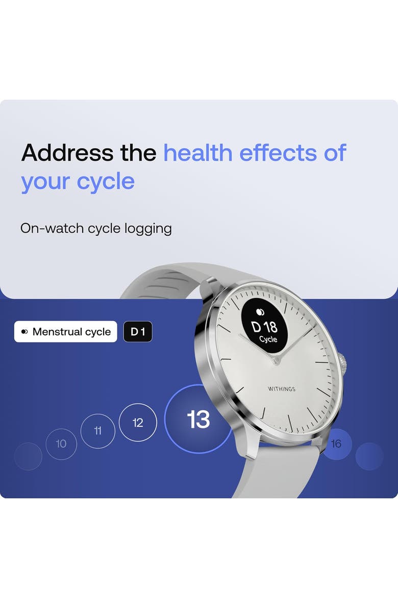 Scanwatch Nova Brilliant - 37mm - Silver, Alternate, color, White & Silver
