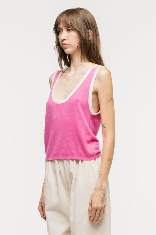 Toit Volant Kaya Knit Tank Top In Pink