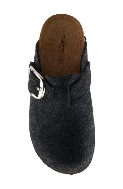 Flexus By Spring Step Giller Boiled Wool Clog In Black