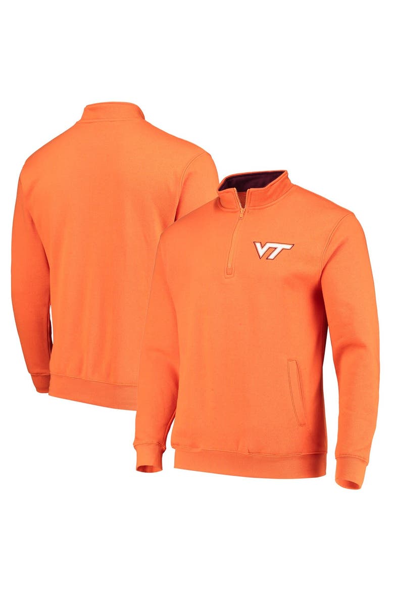 Men's Colosseum Orange Virginia Tech Hokies Tortugas Logo Quarter-Zip Jacket, Main, color, Orange