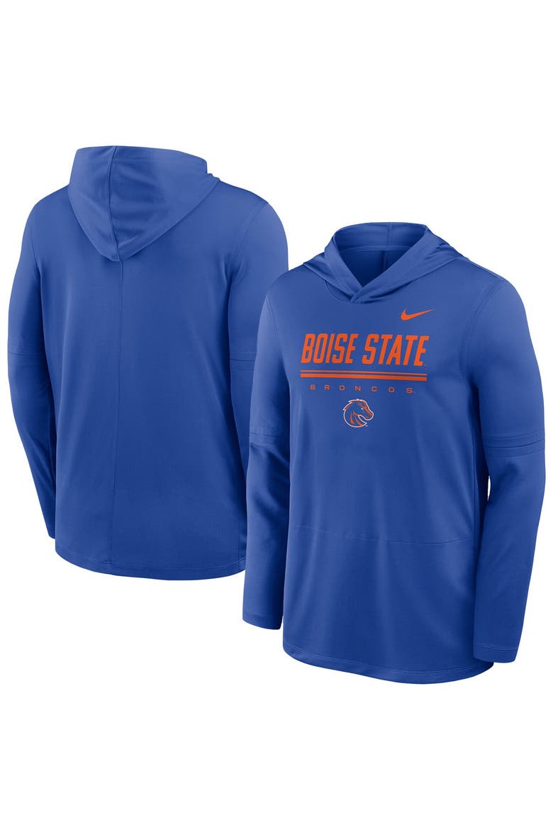 Men's Nike Royal Boise State Broncos 2026 Sideline Dri-FIT Lightweight Hooded Top, Main, color, Royal