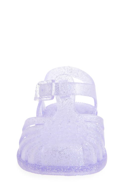 Tucker + Tate Kids' Sunnie Jelly Fisherman Sandal In Purple Glitter