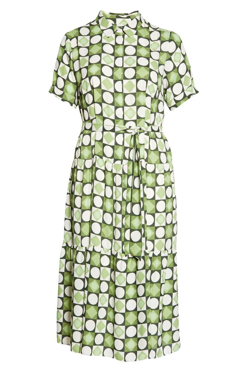 Maggy London Tiered Shirtdress, Alternate, color, 