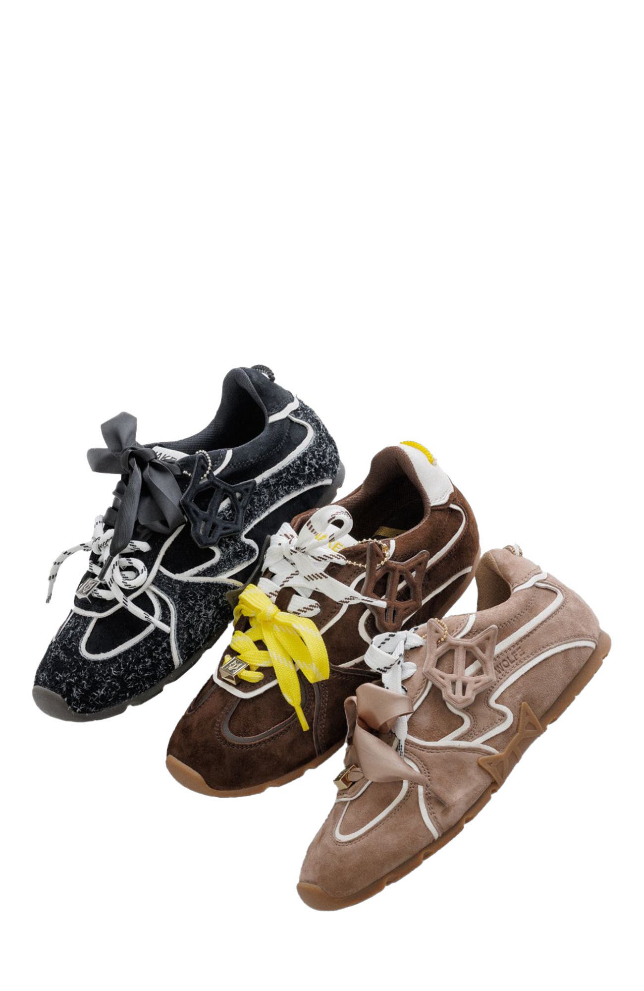 Adored Mesh Sneaker, Alternate, color, Brown Suede