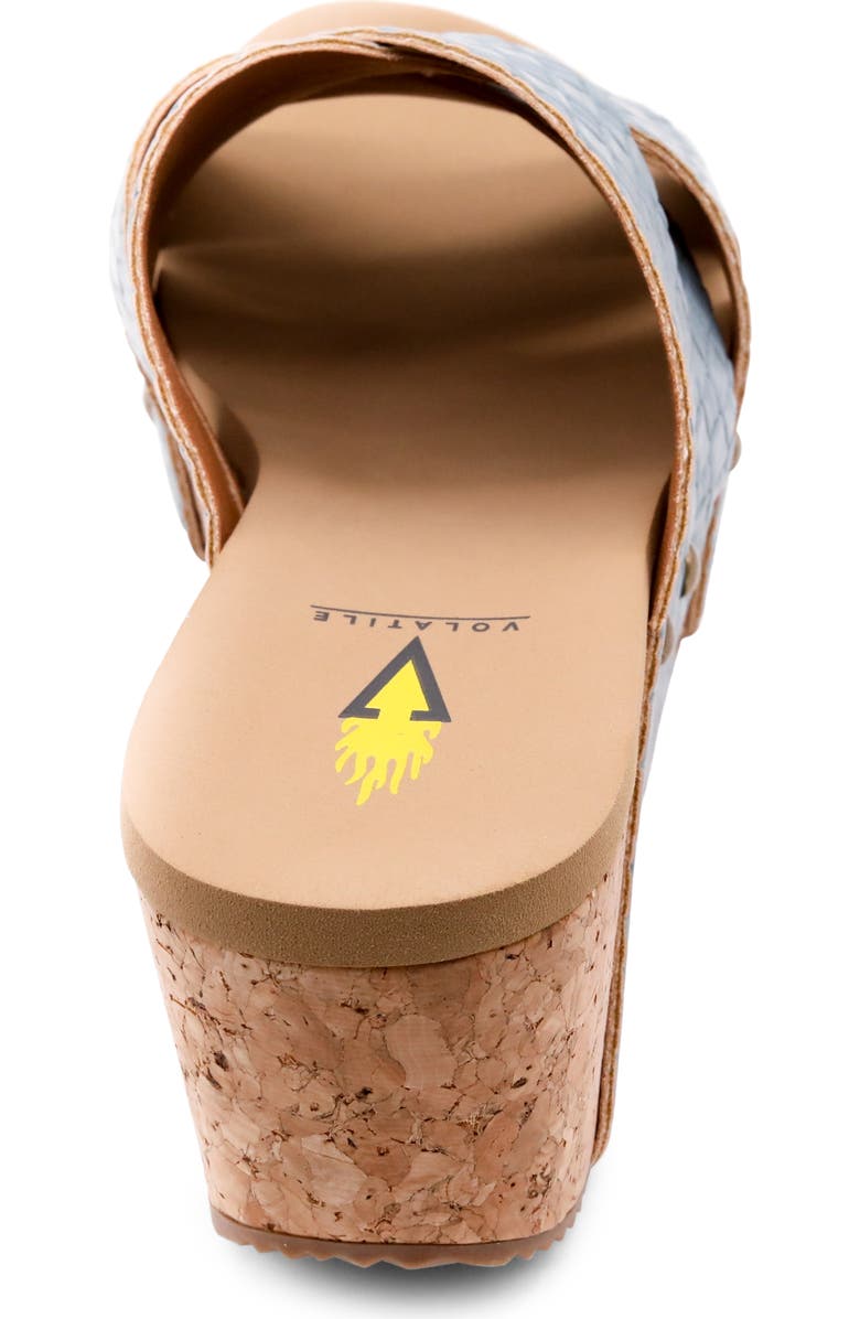 Volatile Newport Crisscross Platform Slide Sandal, Alternate, color,