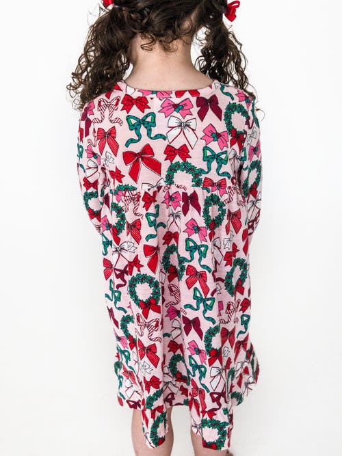 Rufflebutts Girls Holiday Pajama Night Gown In Red